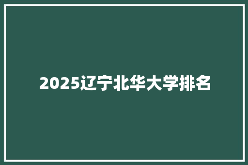 2025辽宁北华大学排名 社交媒体