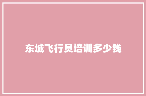 东城飞行员培训多少钱 社交媒体