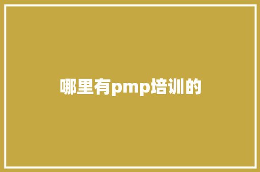 哪里有pmp培训的 职场写作