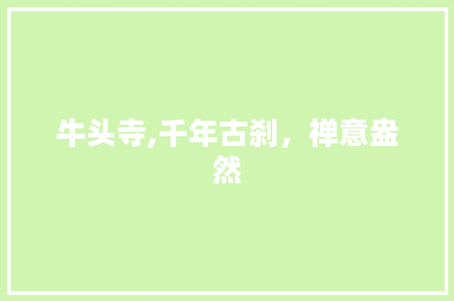 牛头寺,千年古刹，禅意盎然
