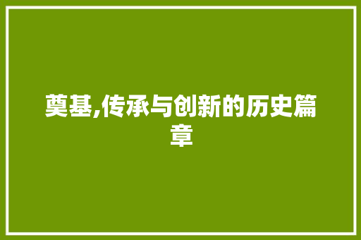 奠基,传承与创新的历史篇章 会议纪要